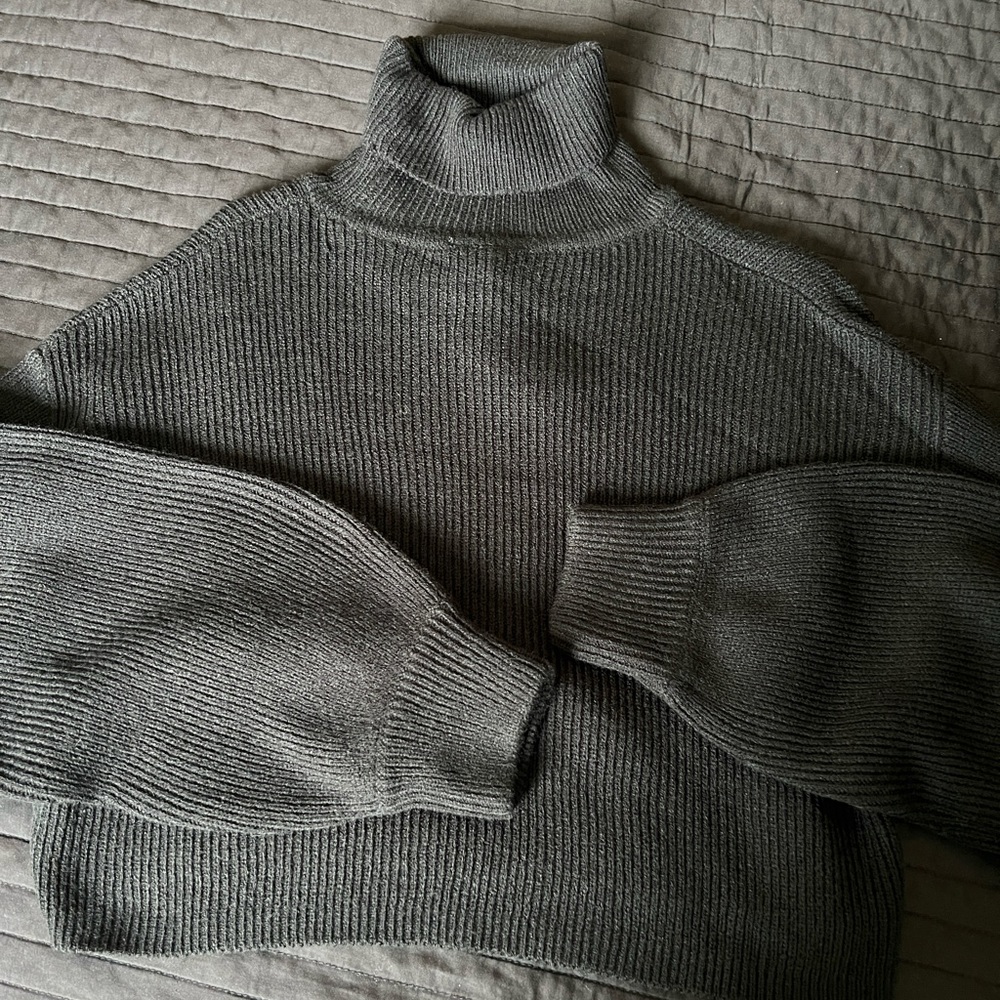 H&M turtle neck cropped sweater